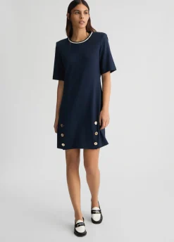 Liu Jo Vestido corto con botones-Mujer Ropa Deportiva|Vestidos