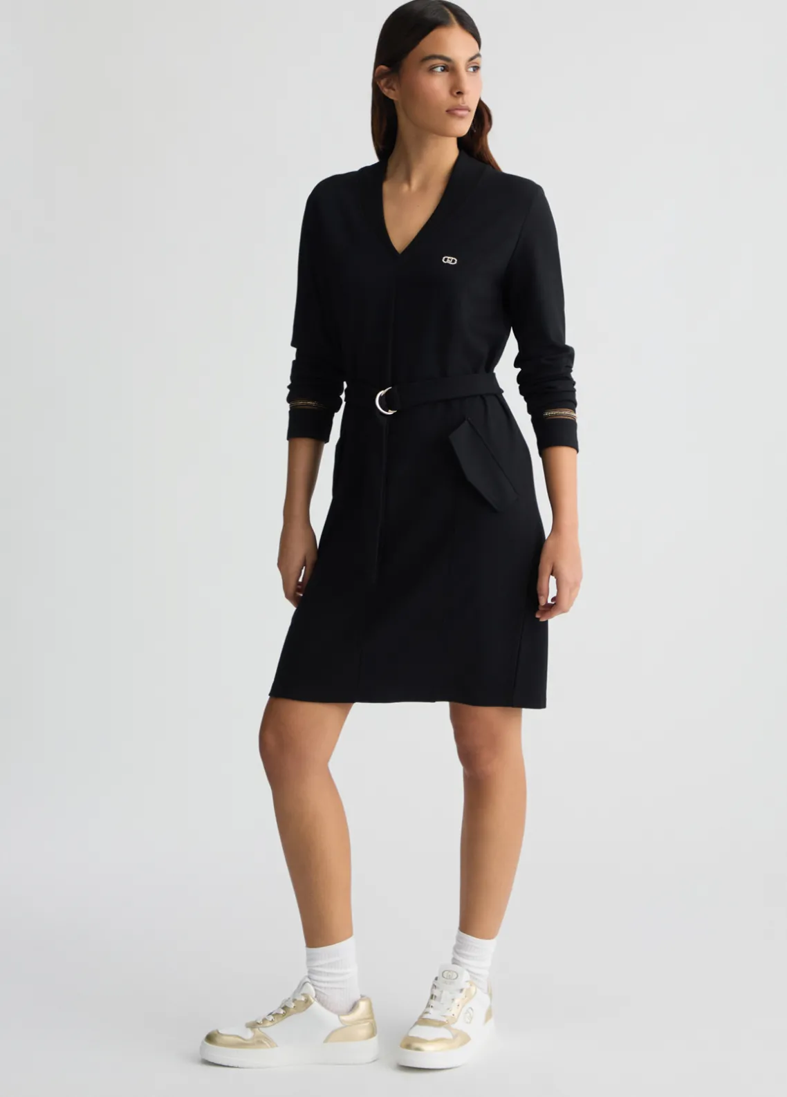 Liu Jo Vestido corto con cinturón-Mujer Ropa Deportiva|Vestidos