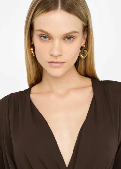 Liu Jo Vestido corto con detalle de logotipo-Mujer Vestidos