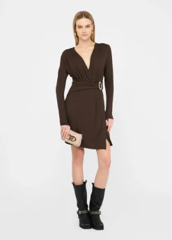 Liu Jo Vestido corto con detalle de logotipo-Mujer Vestidos