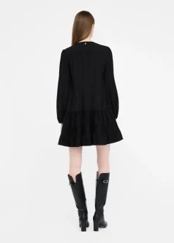 Liu Jo Vestido corto de crepé de China-Mujer Vestidos