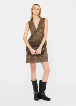 Liu Jo Vestido corto de cuadros-Mujer Vestidos