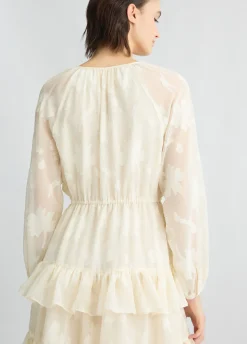 Liu Jo Vestido corto de flores bordadas-Mujer Vestidos