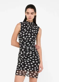Liu Jo Vestido corto de lunares-Mujer Vestidos