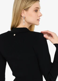 Liu Jo Vestido corto de punto-Mujer Cárdigans Y Jerséis|Vestidos