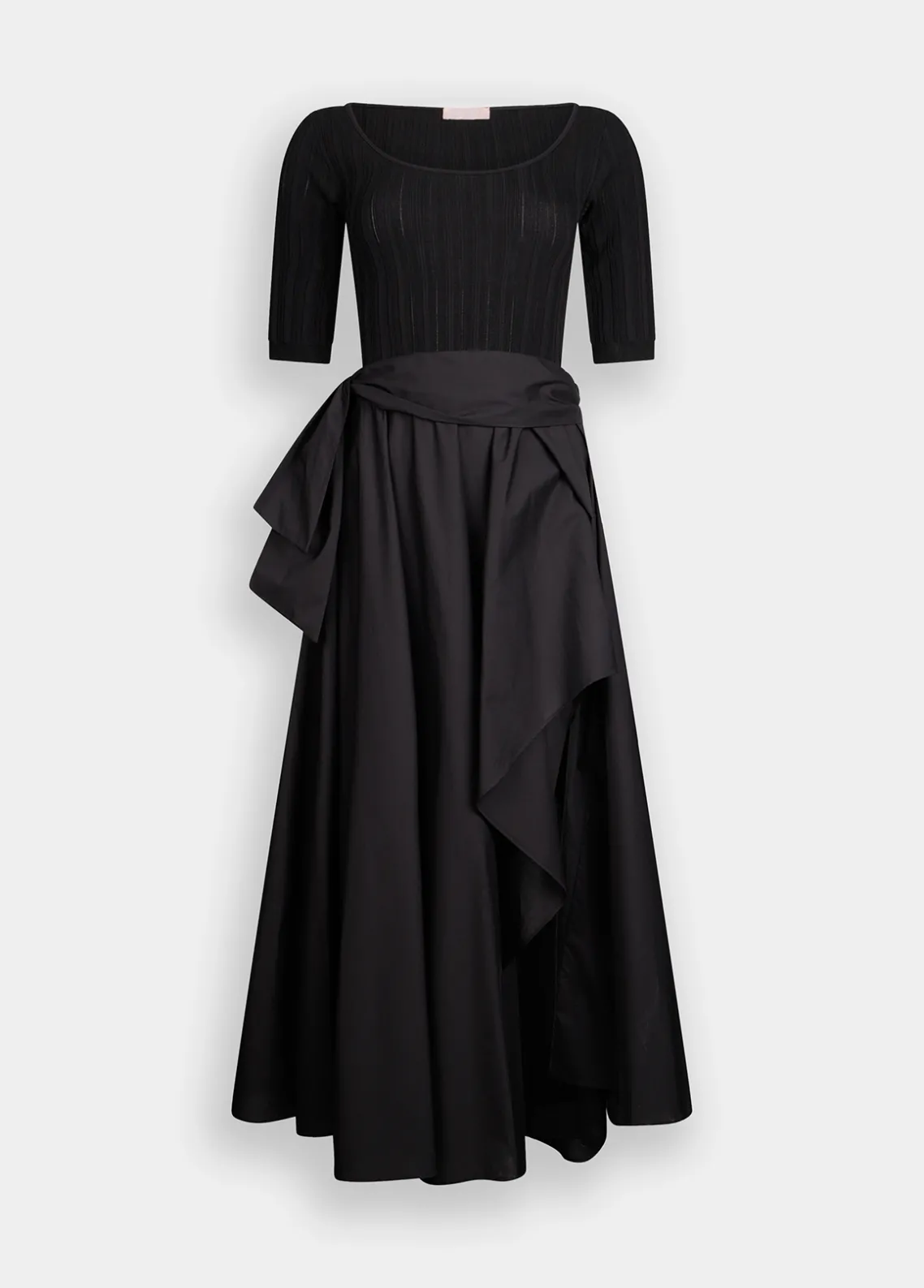 Liu Jo Vestido corto de punto y popelina-Mujer Cárdigans Y Jerséis|Vestidos