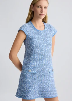 Liu Jo Vestido corto de tejido bouclé-Mujer Vestidos