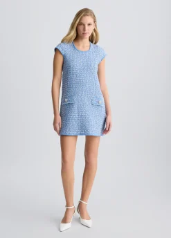 Liu Jo Vestido corto de tejido bouclé-Mujer Vestidos