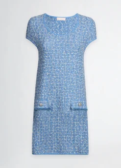 Liu Jo Vestido corto de tejido bouclé-Mujer Vestidos