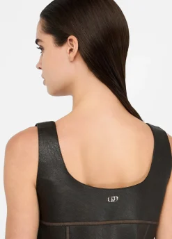 Liu Jo Vestido corto de tejido revestido-Mujer Vestidos