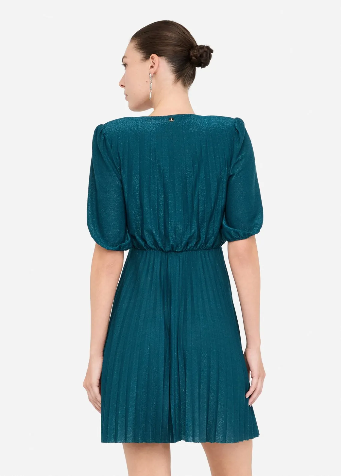 Liu Jo Vestido corto plisado elegante-Mujer Vestidos