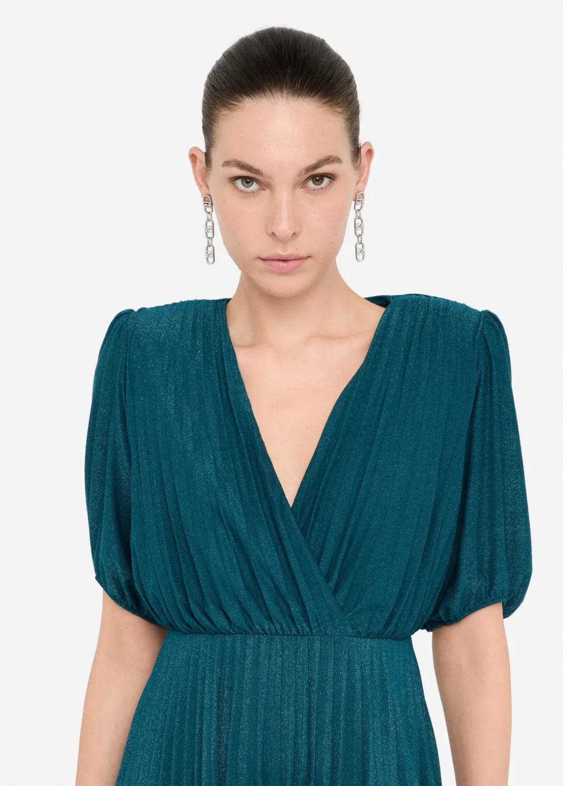 Liu Jo Vestido corto plisado elegante-Mujer Vestidos