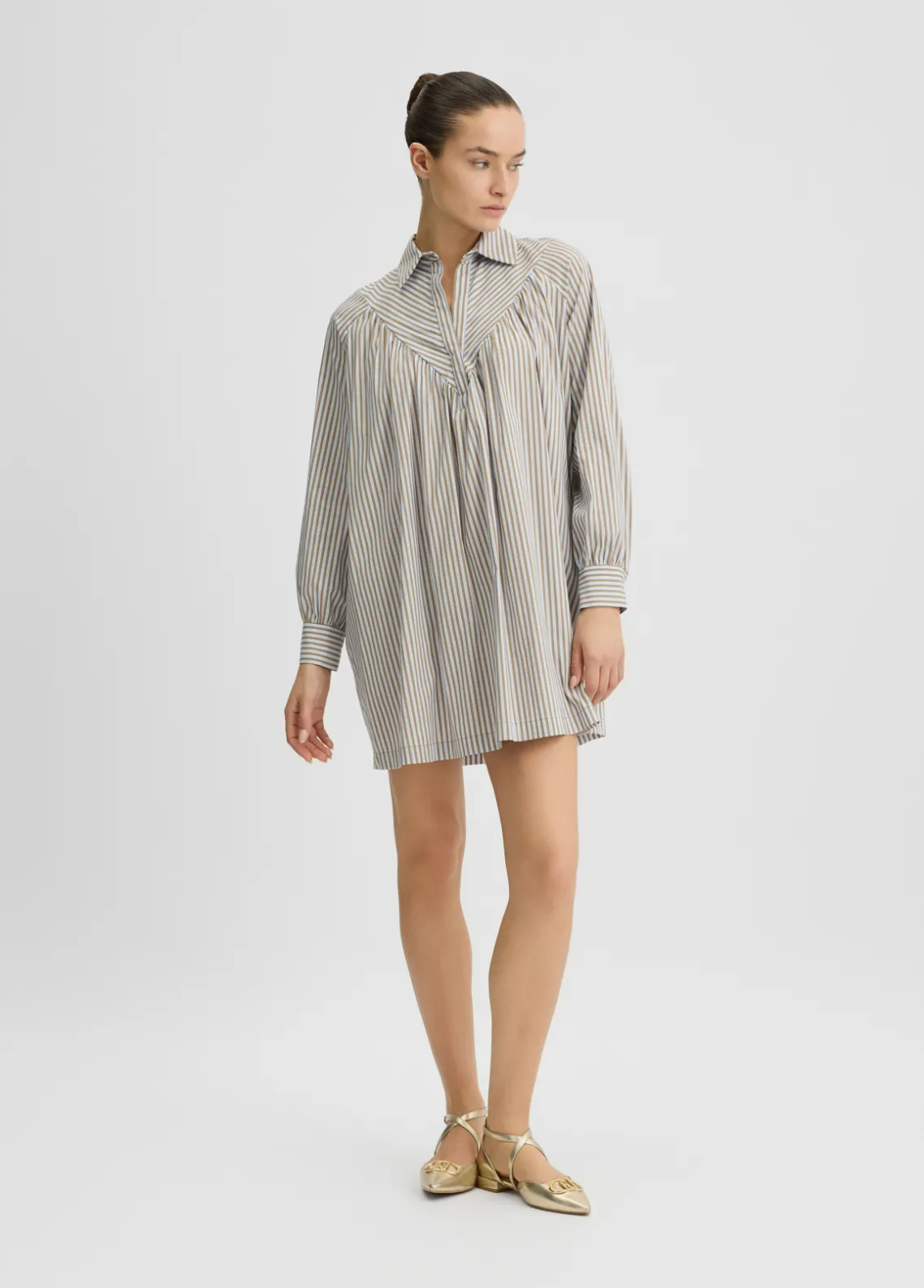 Liu Jo Vestido de algodón a rayas-Mujer Vestidos