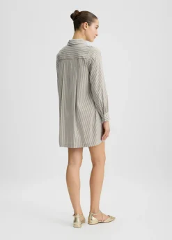 Liu Jo Vestido de algodón a rayas-Mujer Vestidos