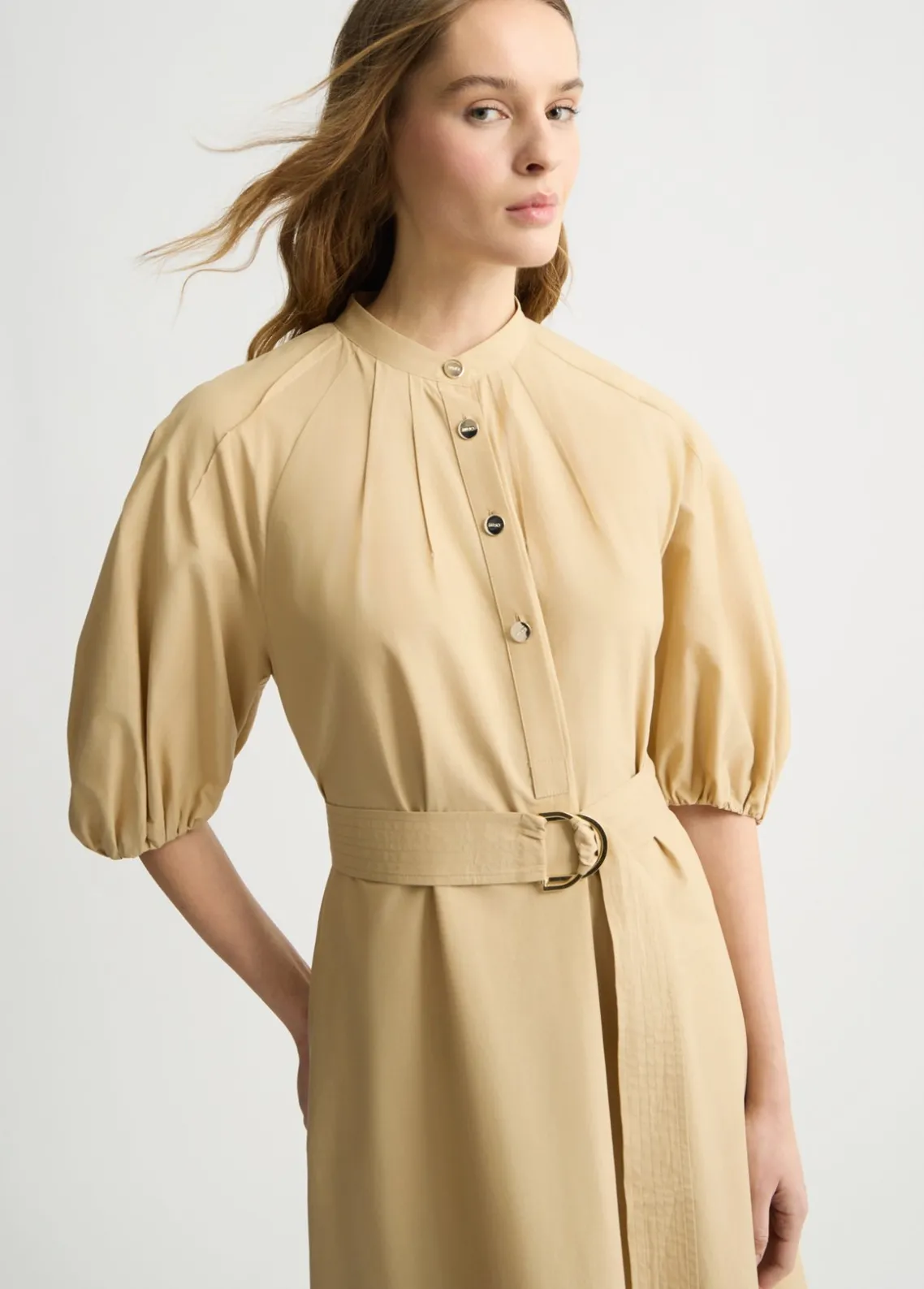 Liu Jo Vestido de algodón con cinturón-Mujer Vestidos