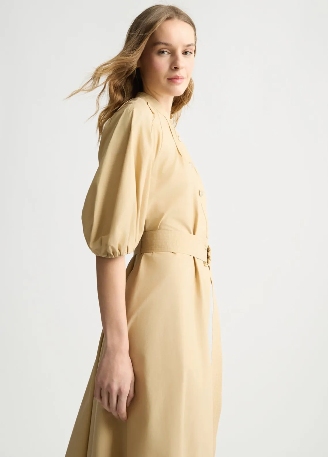 Liu Jo Vestido de algodón con cinturón-Mujer Vestidos