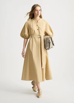 Liu Jo Vestido de algodón con cinturón-Mujer Vestidos