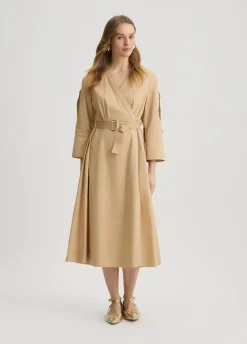 Liu Jo Vestido de algodón con cinturón-Mujer Vestidos