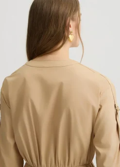 Liu Jo Vestido de algodón con cinturón-Mujer Vestidos