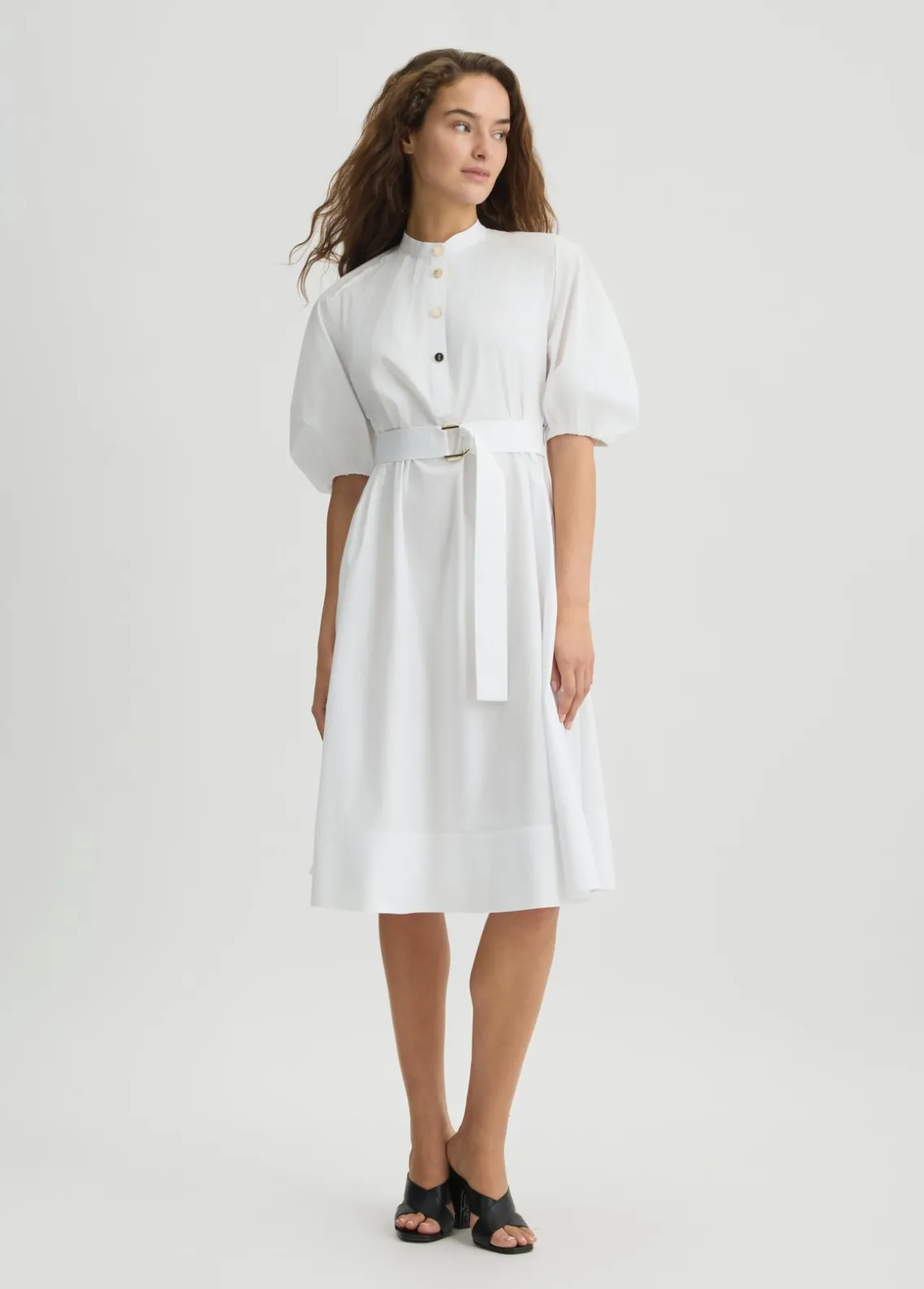 Liu Jo Vestido de algodón con cinturón-Mujer Vestidos