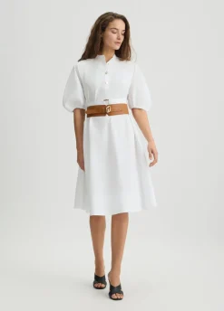 Liu Jo Vestido de algodón con cinturón-Mujer Vestidos