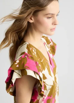 Liu Jo Vestido de algodón estampado-Mujer Vestidos