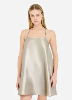 Liu Jo Vestido de crepé laminado-Mujer Vestidos