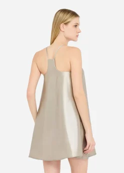 Liu Jo Vestido de crepé laminado-Mujer Vestidos
