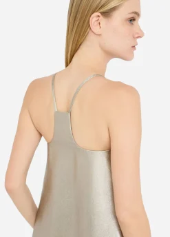 Liu Jo Vestido de crepé laminado-Mujer Vestidos