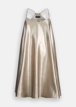Liu Jo Vestido de crepé laminado-Mujer Vestidos