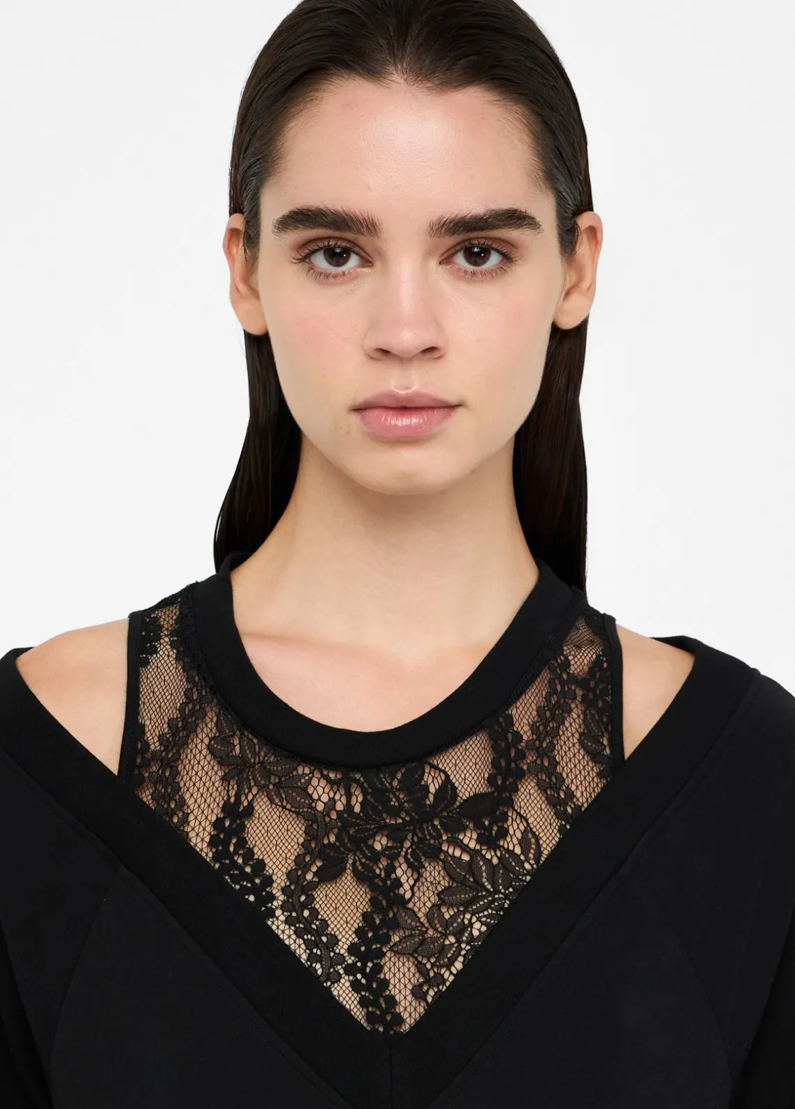 Liu Jo Vestido de felpa con encaje-Mujer Ropa Deportiva|Vestidos