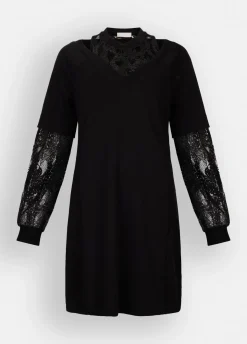 Liu Jo Vestido de felpa con encaje-Mujer Ropa Deportiva|Vestidos