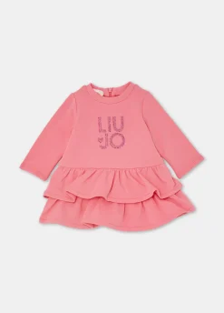 Liu Jo Vestido de felpa de algodón con logotipo- Ropa & Sets
