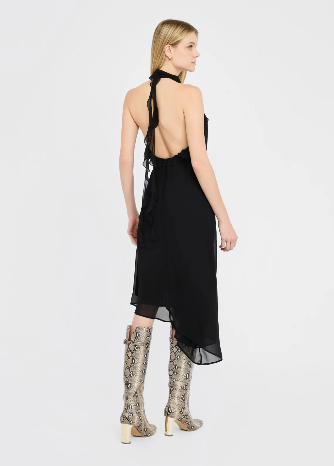 Liu Jo Vestido de fiesta en tejido georgette-Mujer Ceremonia|Vestidos