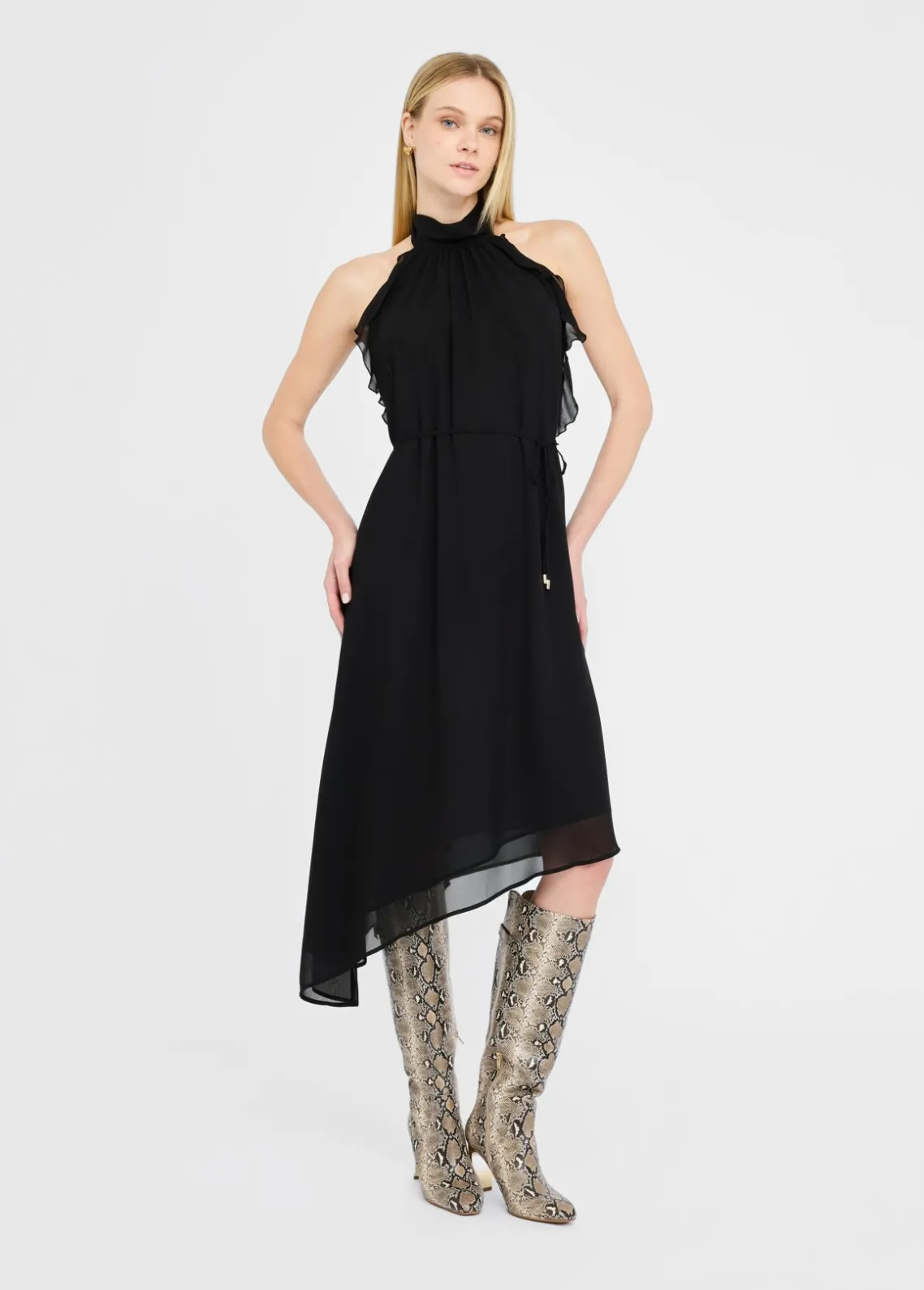 Liu Jo Vestido de fiesta en tejido georgette-Mujer Ceremonia|Vestidos