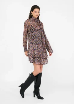 Liu Jo Vestido de flores de gasa de seda-Mujer Vestidos