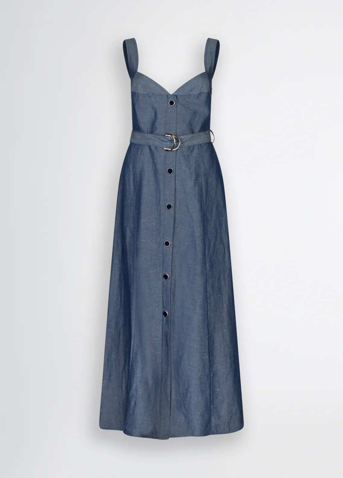 Liu Jo Vestido de lino con cinturón-Mujer Vestidos