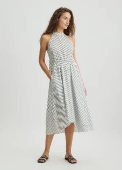 Liu Jo Vestido de popelina a rayas-Mujer Moda Baño|Vestidos