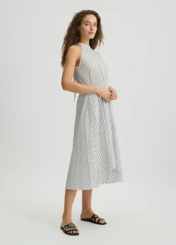 Liu Jo Vestido de popelina a rayas-Mujer Moda Baño|Vestidos