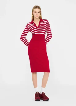 Liu Jo Vestido de punto a rayas-Mujer Ropa Deportiva|Vestidos