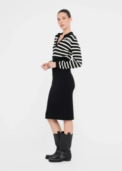 Liu Jo Vestido de punto a rayas-Mujer Ropa Deportiva|Vestidos