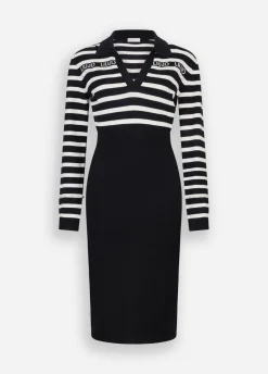 Liu Jo Vestido de punto a rayas-Mujer Ropa Deportiva|Vestidos