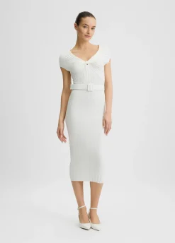 Liu Jo Vestido de punto con cinturón-Mujer Vestidos