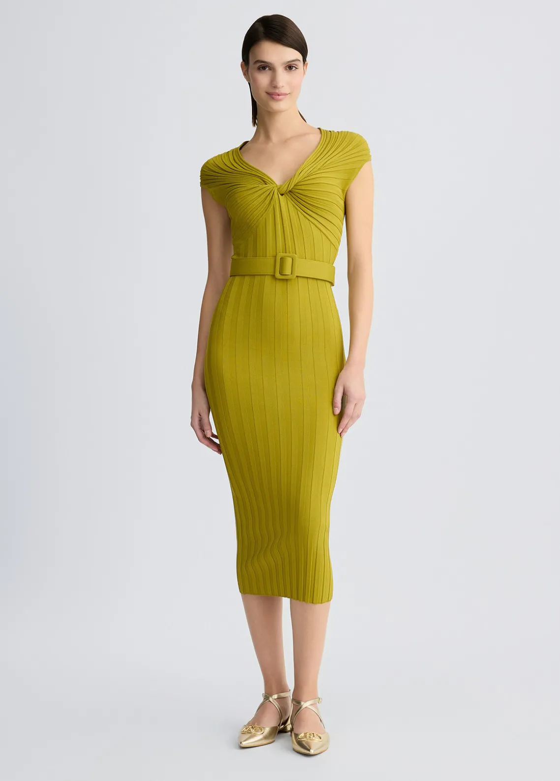 Liu Jo Vestido de punto con cinturón-Mujer Cárdigans Y Jerséis|Vestidos