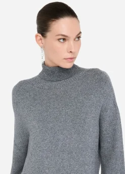 Liu Jo Vestido de punto con microlentejuelas-Mujer Vestidos