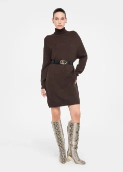 Liu Jo Vestido de punto con microlentejuelas-Mujer Vestidos