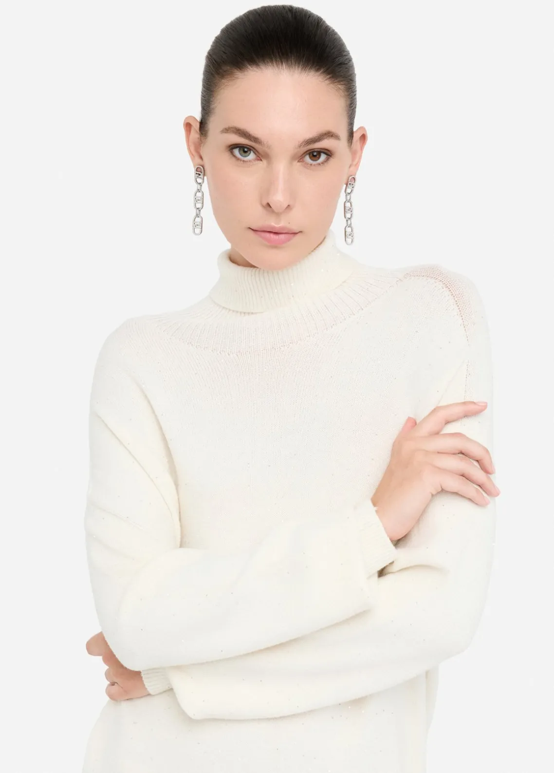 Liu Jo Vestido de punto con microlentejuelas-Mujer Vestidos