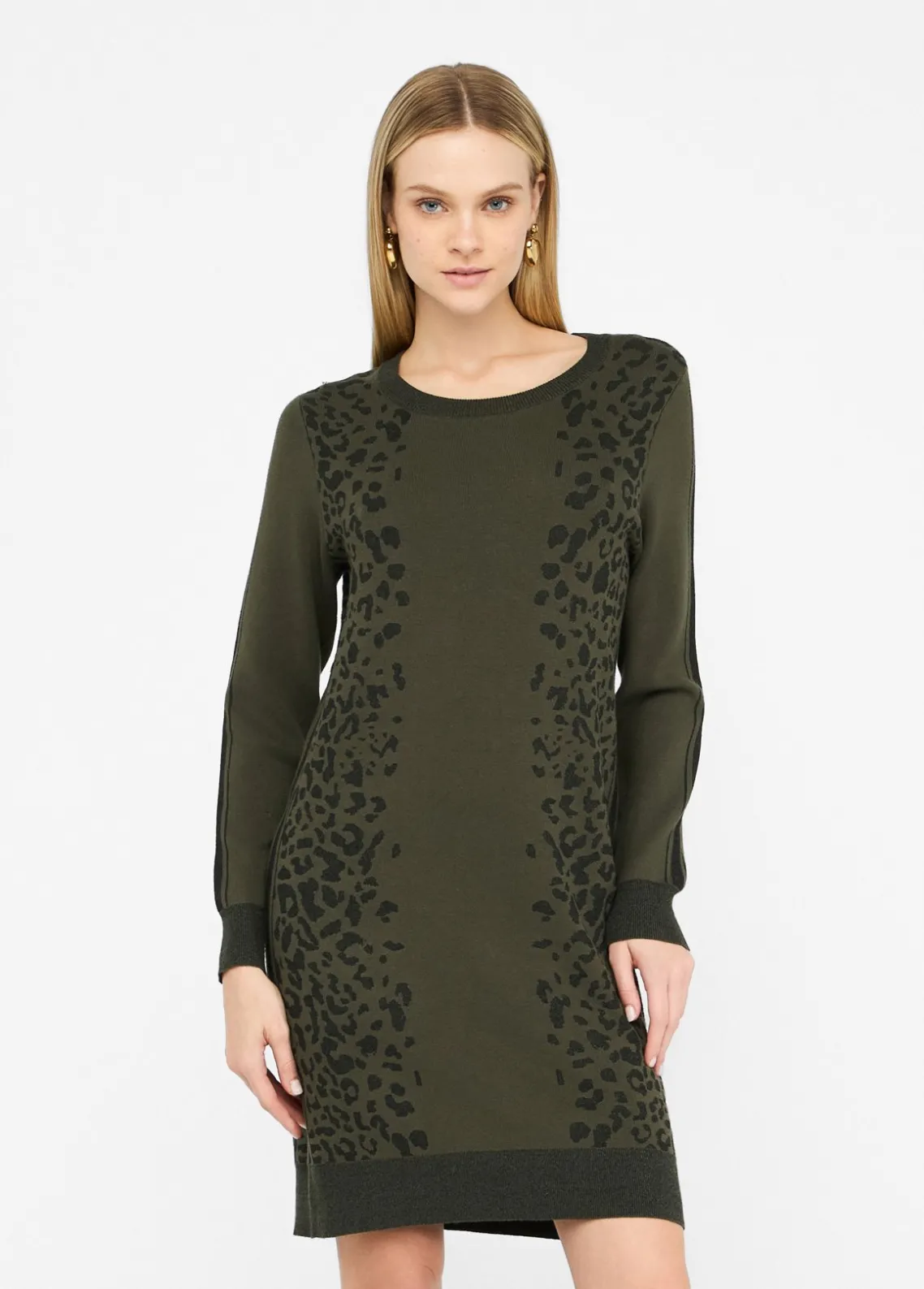 Liu Jo Vestido de punto con motivo animal-Mujer Cárdigans Y Jerséis|Vestidos