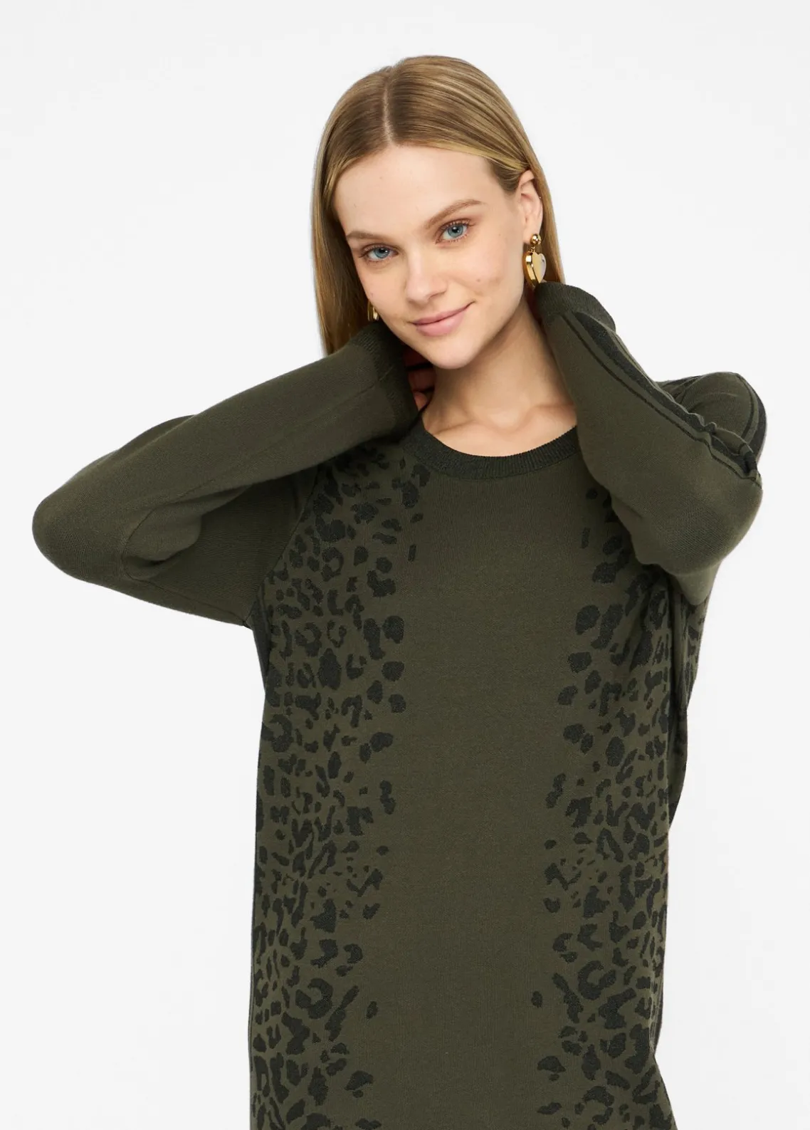 Liu Jo Vestido de punto con motivo animal-Mujer Cárdigans Y Jerséis|Vestidos