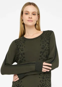 Liu Jo Vestido de punto con motivo animal-Mujer Cárdigans Y Jerséis|Vestidos